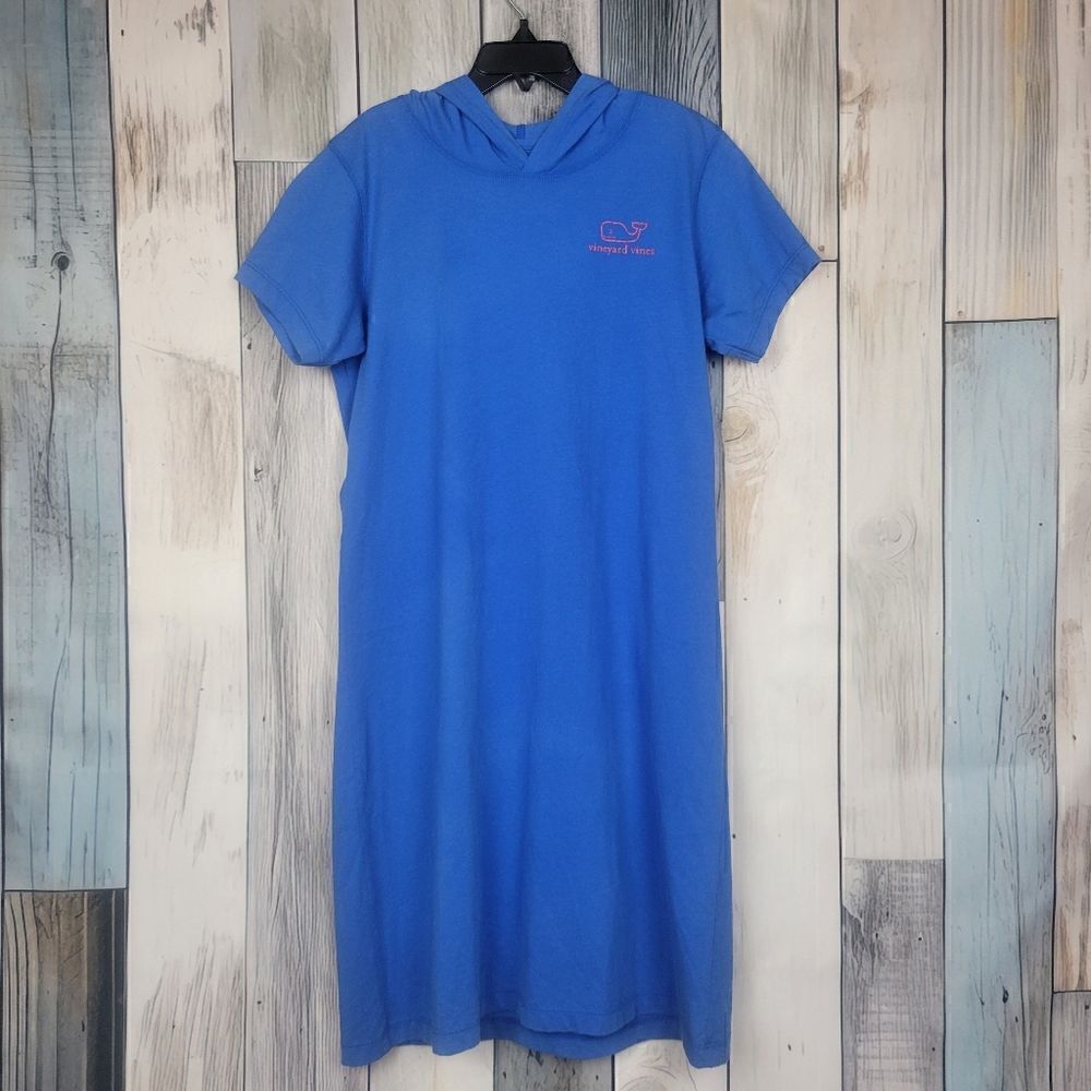 Vineyard Vines Girls Blue Hooded Swim Cover-up size Large
